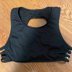 Youth Medium Black Swimsuit Top